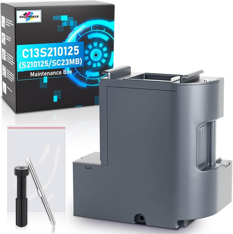 SUBLIMAKER F170 Maintenance Box Compatible Replacement for Epson Surecolor SC-F170 SC-F100 SC-F150, C13S210125/S210125 Maintenance Box for 170 100 150 Dye Sub Printers, Compatible for Epson F170 Maintenance Box - Image 1